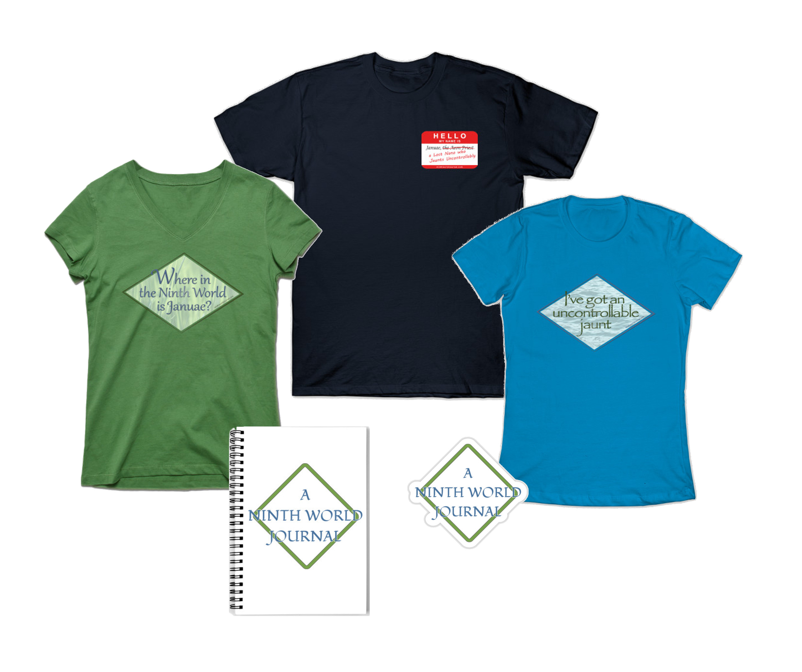 Click here to shop for A Ninth World Journal merchandise at Teepublic